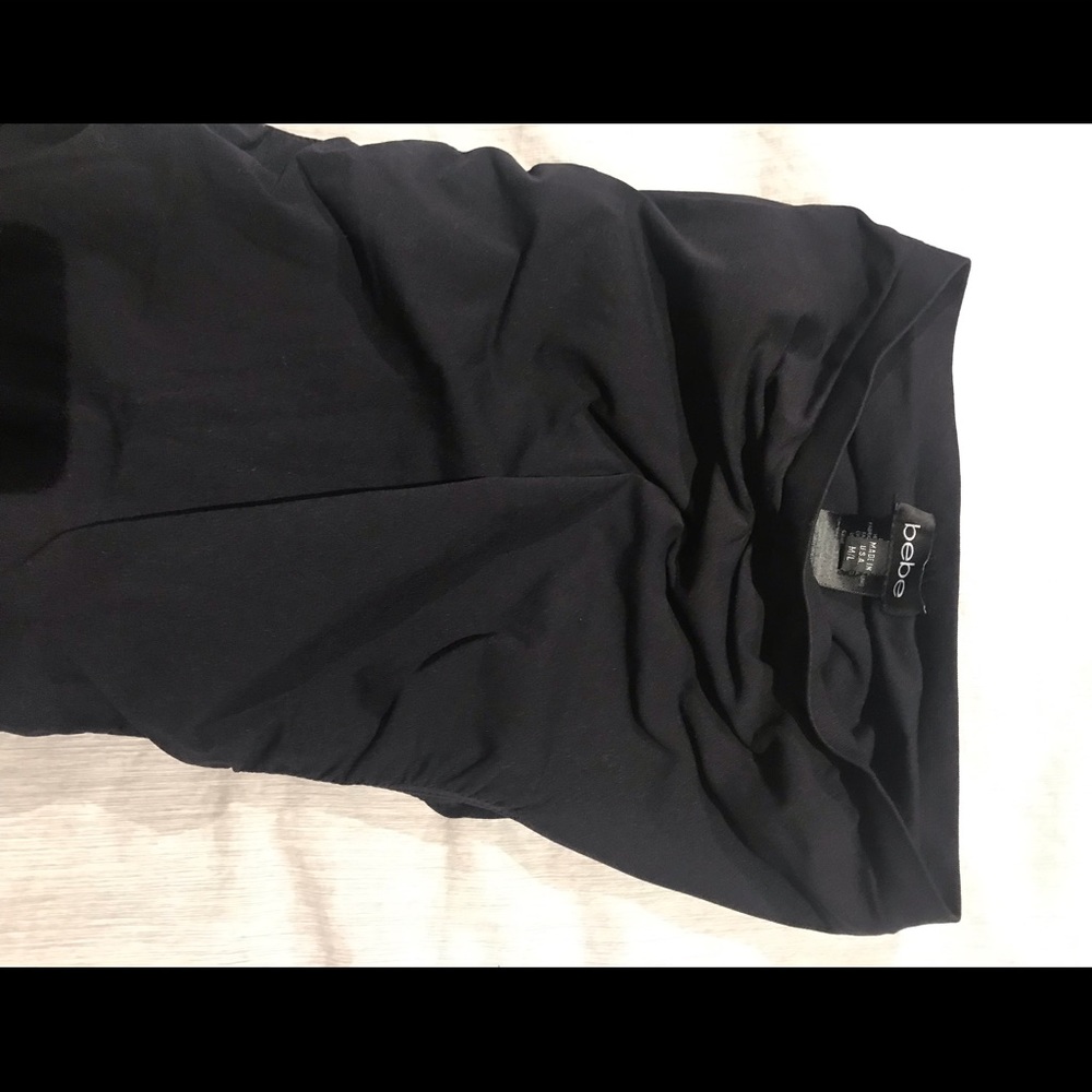 Bebe micro bodycon dress.